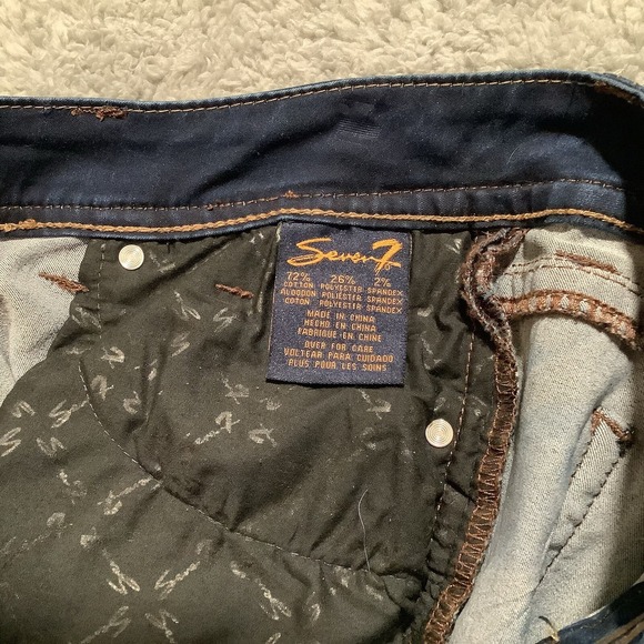Seven7 Leggings Jeggings Jeans Size‎ 8 Dark Wash Embellished Low Rise - Picture 14 of 15